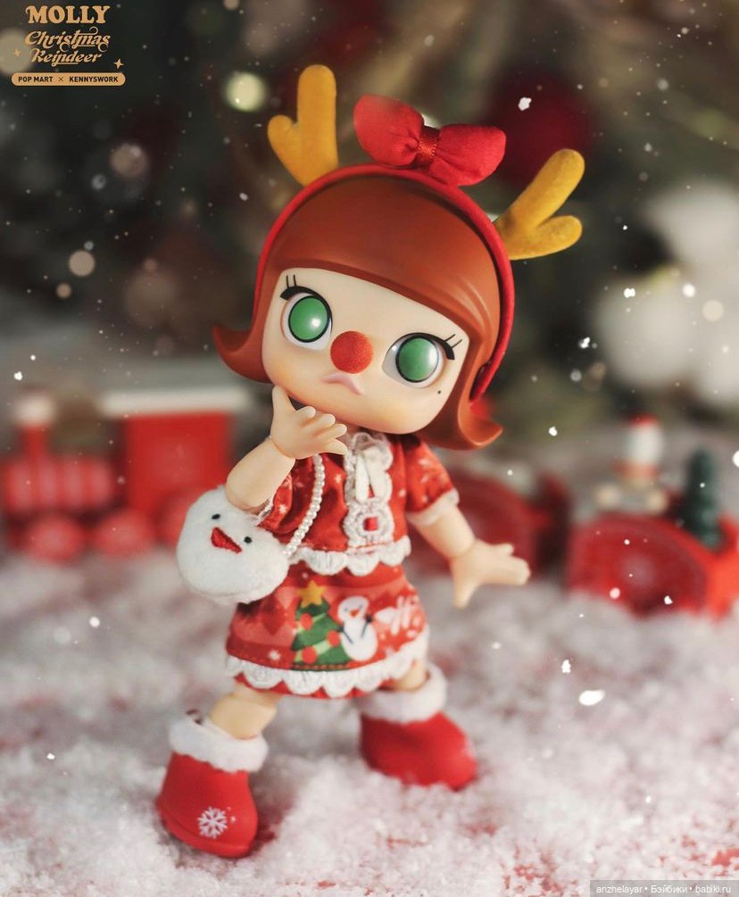 Молли «Рождественский олень» от Pop Mart (фото 2)