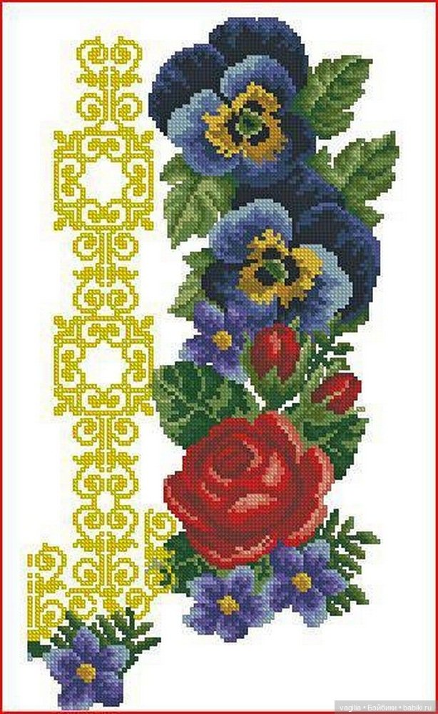 Ещё вышиванки, правда без схем, но вполне читаемы