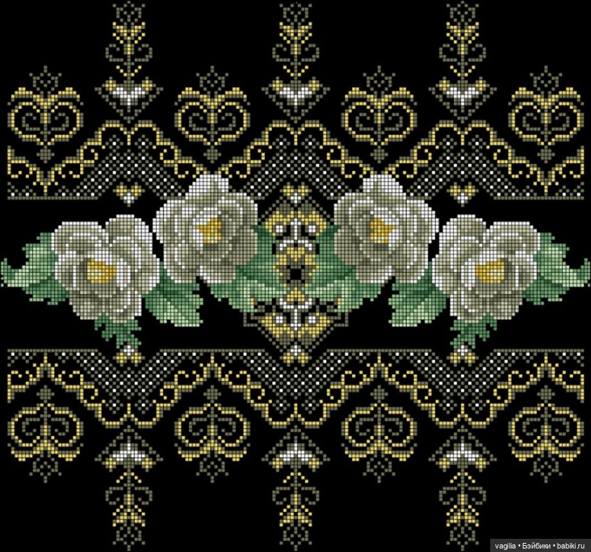 Ещё вышиванки, правда без схем, но вполне читаемы