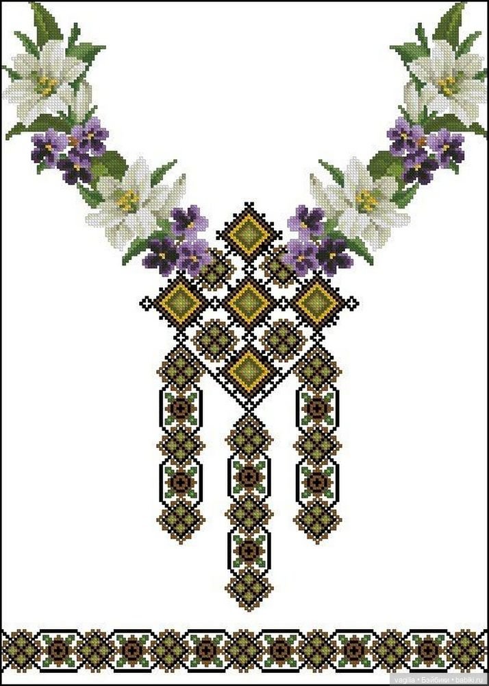 Ещё вышиванки, правда без схем, но вполне читаемы