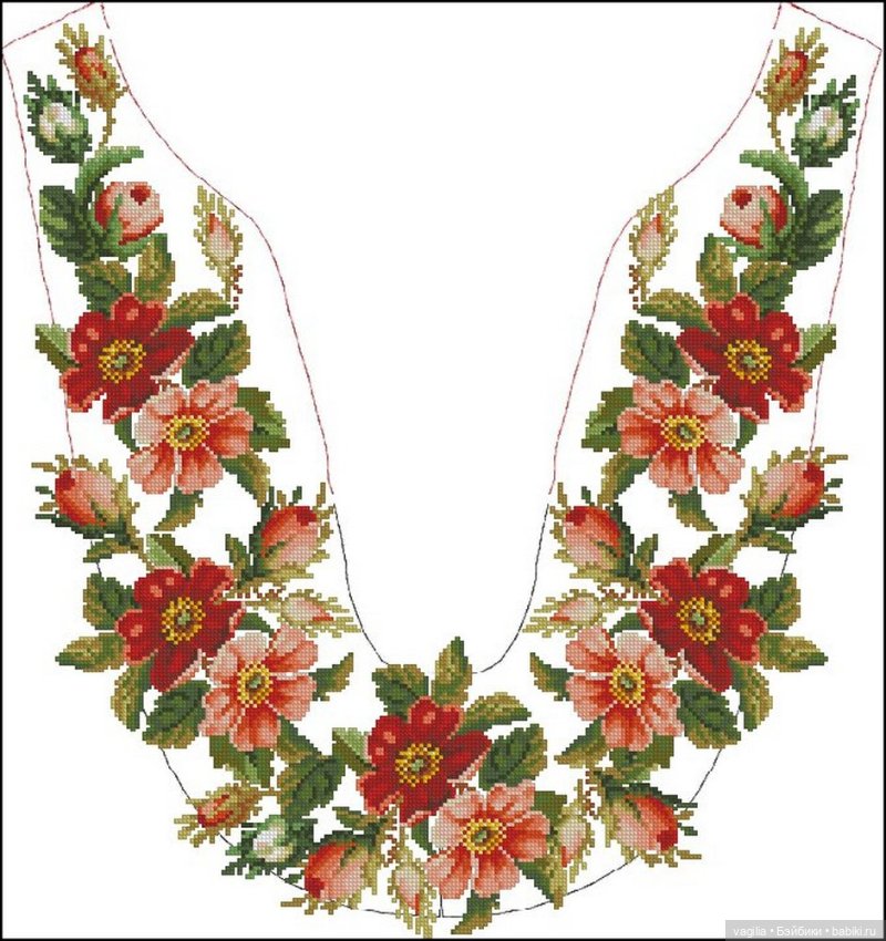 Ещё вышиванки, правда без схем, но вполне читаемы