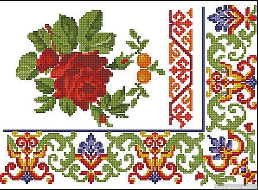 Ещё вышиванки, правда без схем, но вполне читаемы