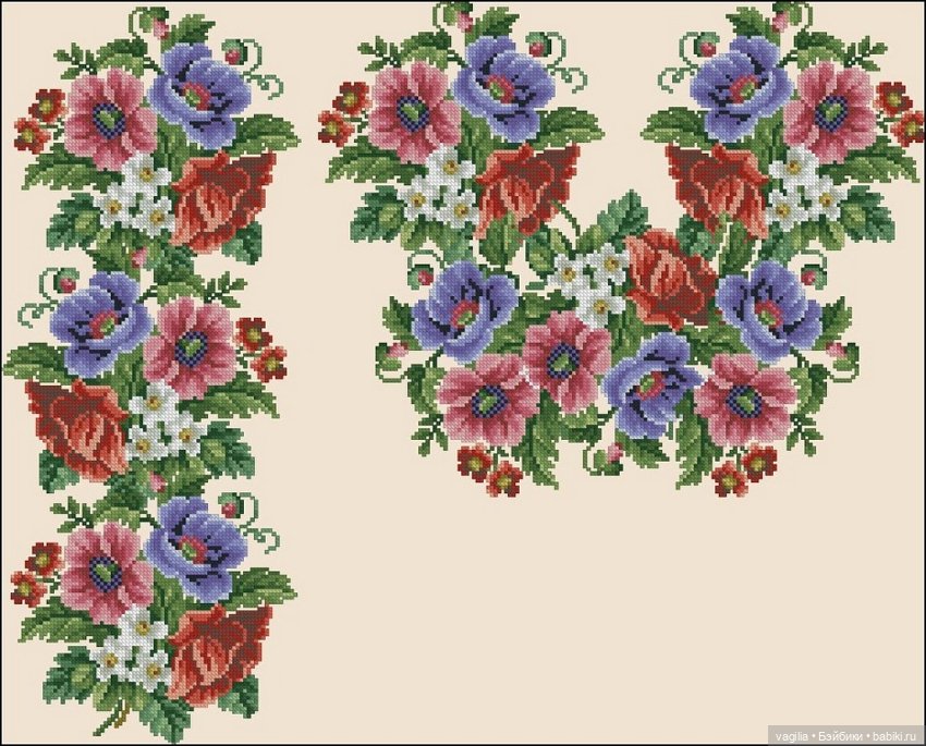 Ещё вышиванки, правда без схем, но вполне читаемы