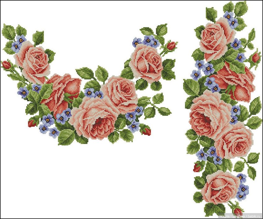 Ещё вышиванки, правда без схем, но вполне читаемы