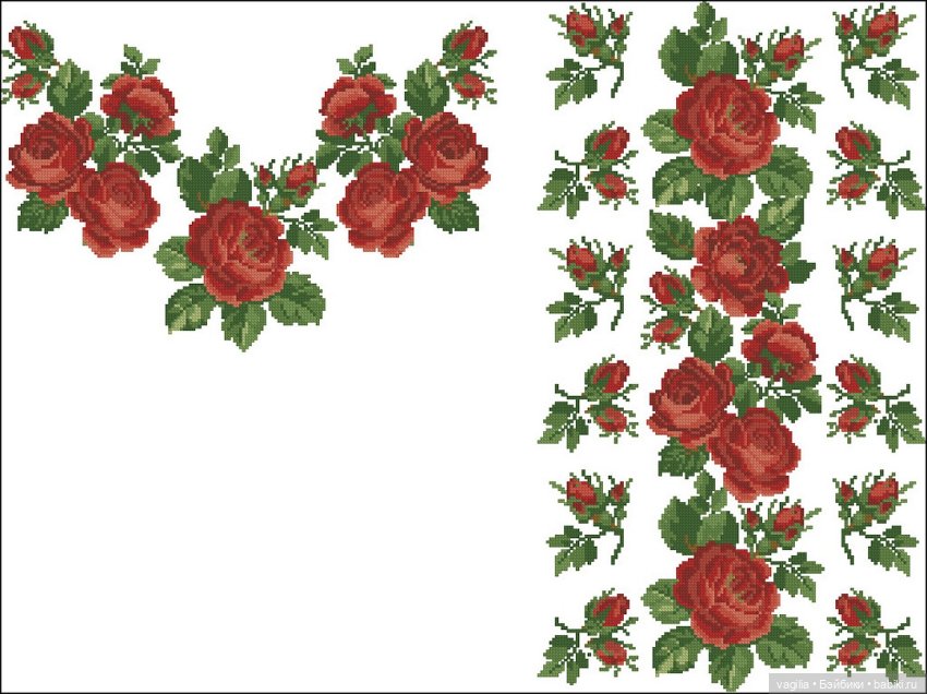 Ещё вышиванки, правда без схем, но вполне читаемы