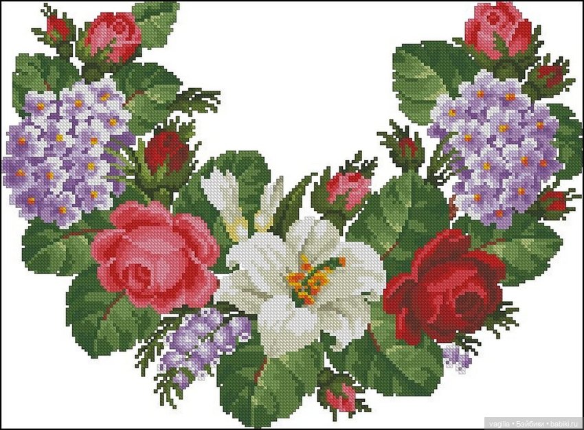 Ещё вышиванки, правда без схем, но вполне читаемы