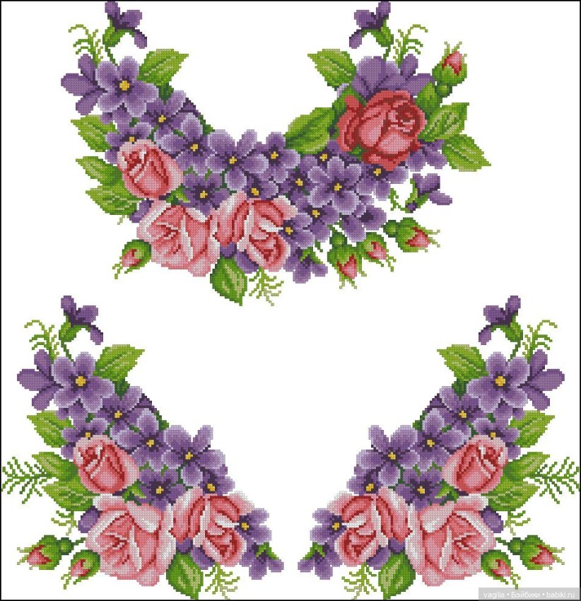 Ещё вышиванки, правда без схем, но вполне читаемы (фото 9)