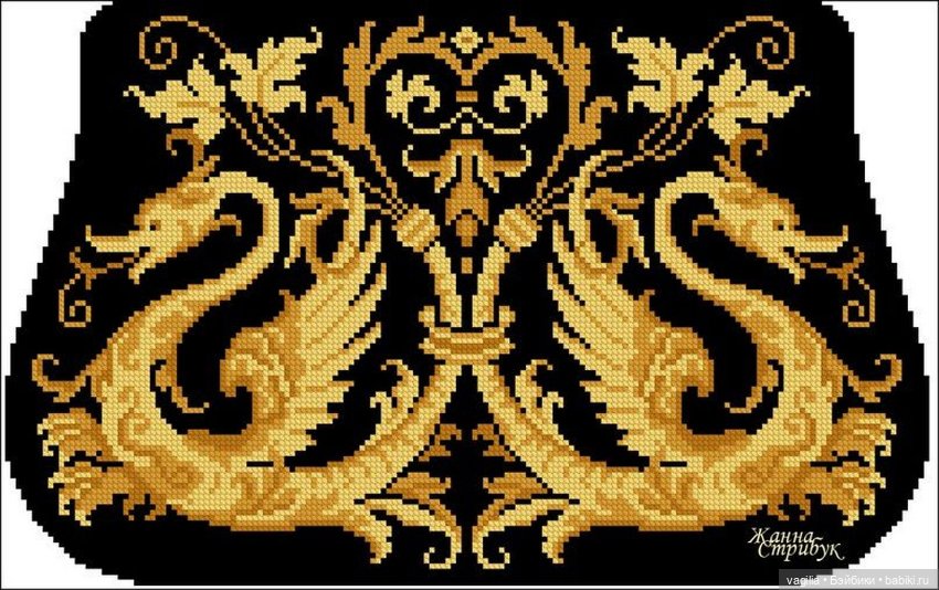 Сумочки крестом — Схемы вышивки крестом: фото узоров