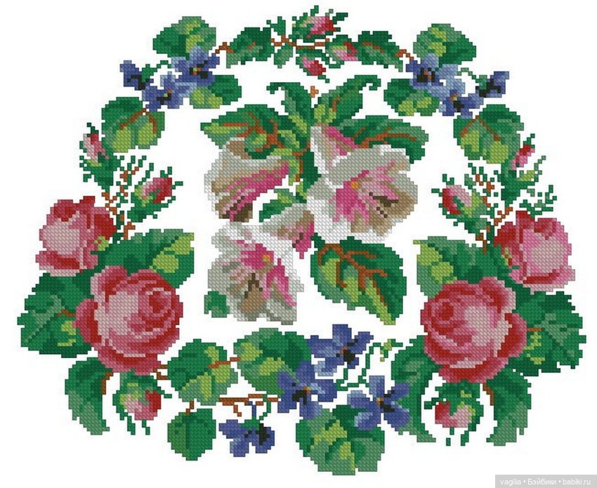 Сумочки крестом — Схемы вышивки крестом: фото узоров (фото 6)