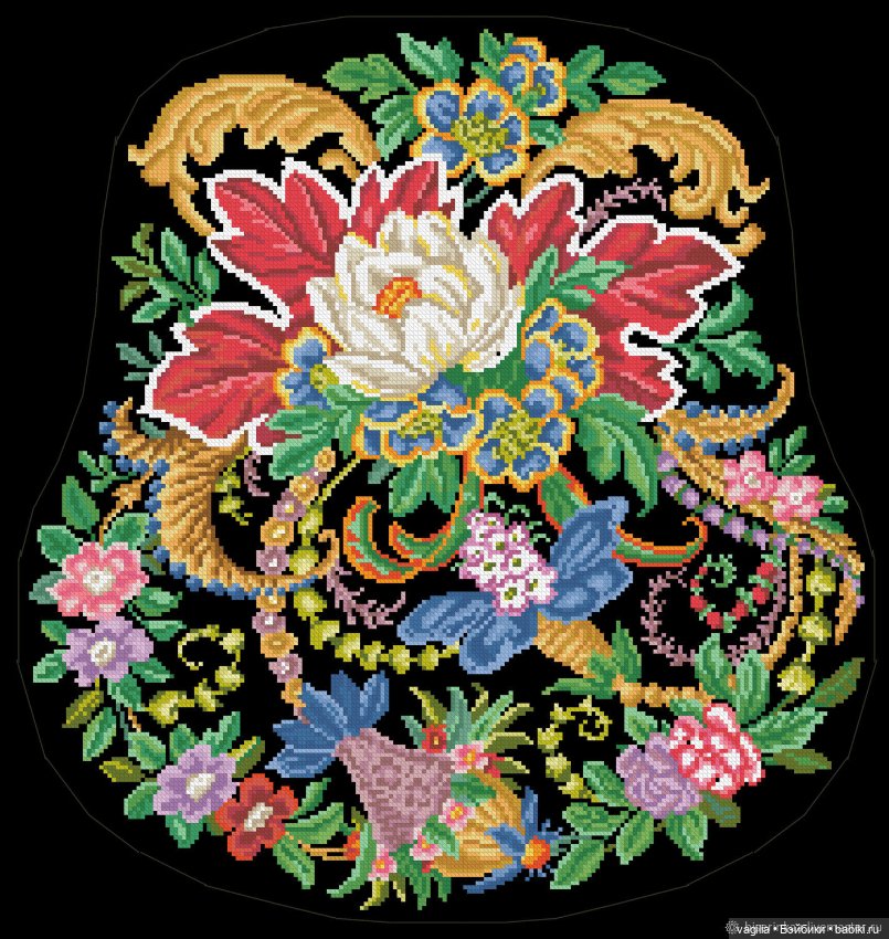 Сумочки крестом — Схемы вышивки крестом: фото узоров