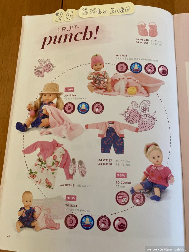 Каталог игровых кукол Готц Gotz 2020 часть1