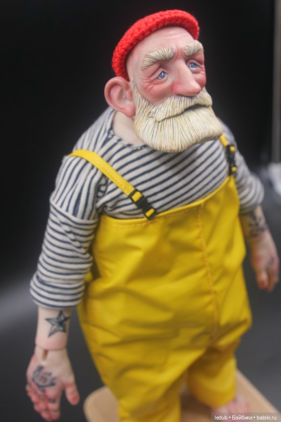 Моряк-рыбак. Будуарная кукла Лели Дубровиной