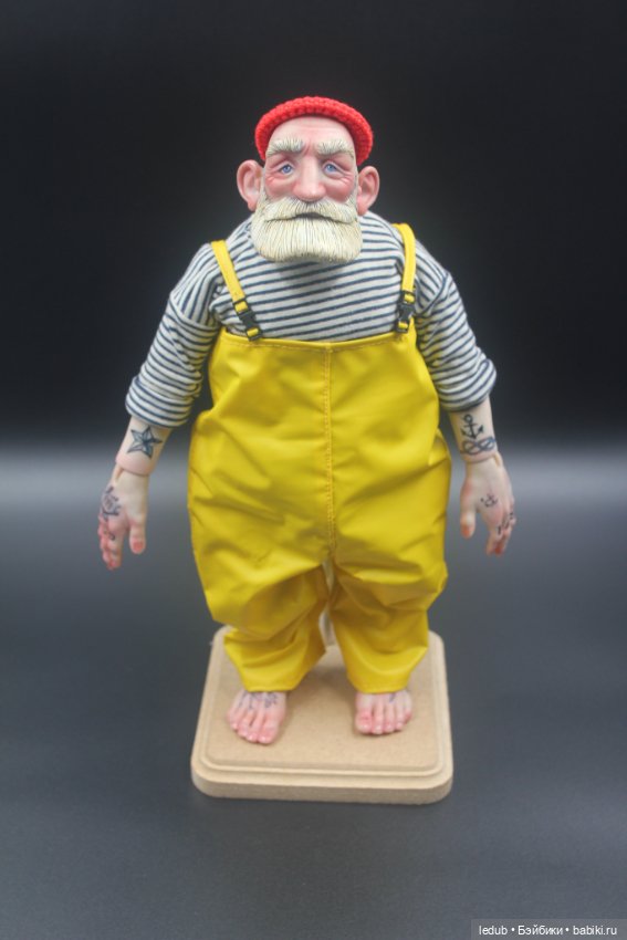 Моряк-рыбак. Будуарная кукла Лели Дубровиной