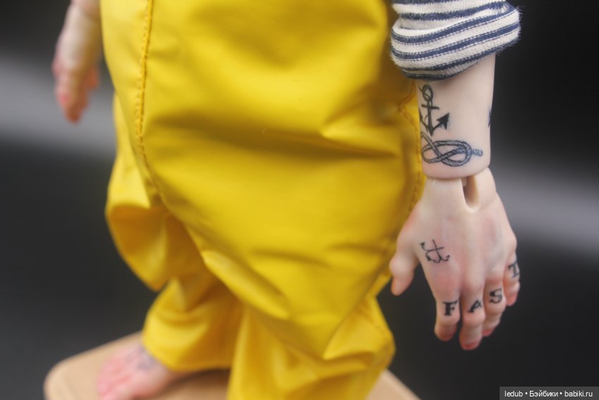 Моряк-рыбак. Будуарная кукла Лели Дубровиной