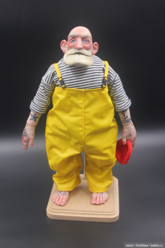 Моряк-рыбак. Будуарная кукла Лели Дубровиной