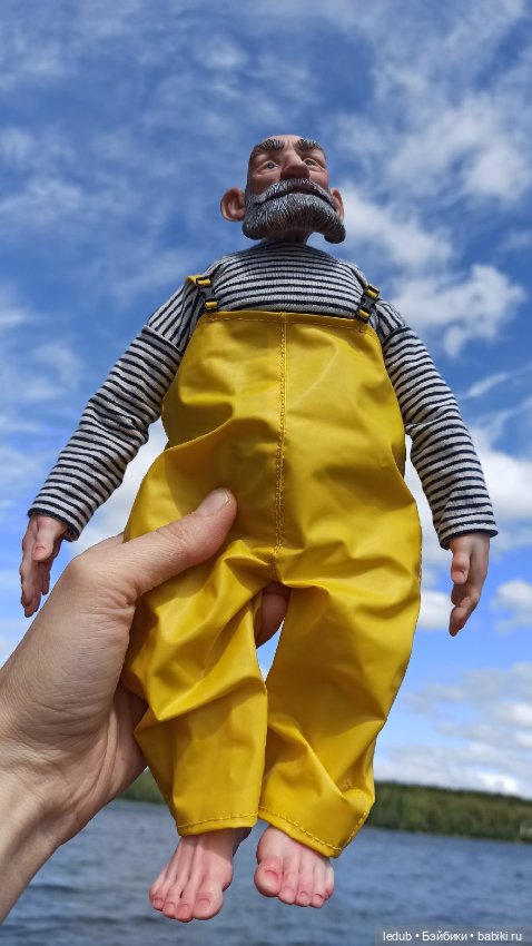 Моряк-рыбак. Будуарная кукла Лели Дубровиной