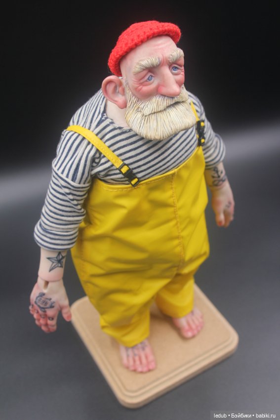 Моряк-рыбак. Будуарная кукла Лели Дубровиной