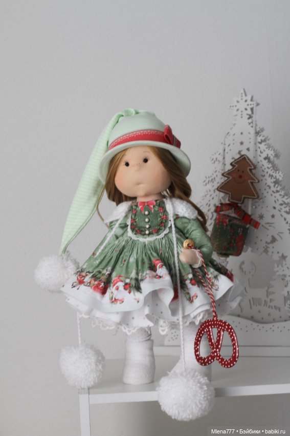 Новогодняя кукла — Авторские текстильные куклы: Вальдорфские (фото 7)