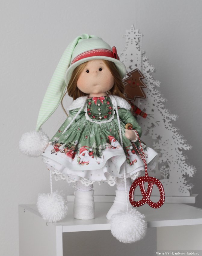 Новогодняя кукла — Авторские текстильные куклы: Вальдорфские (фото 8)