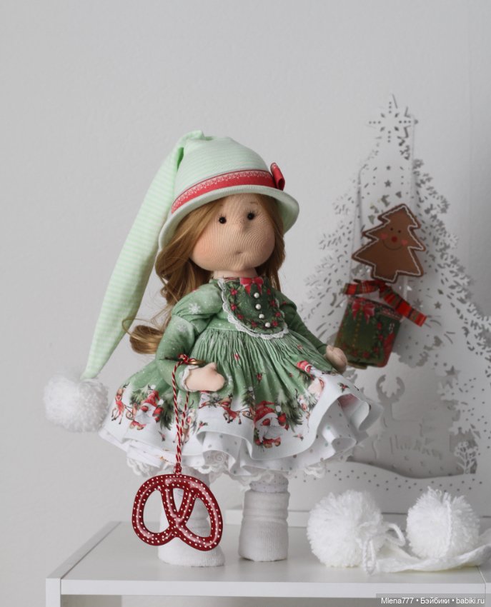 Новогодняя кукла — Авторские текстильные куклы: Вальдорфские (фото 6)