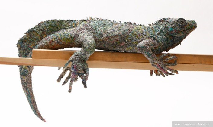 Животные из газет от художницы Chie Hitotsuyama (фото 7)