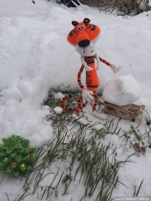 Тигр Тимофей — Вязаные игрушки и амигуруми: крючком (фото 2)