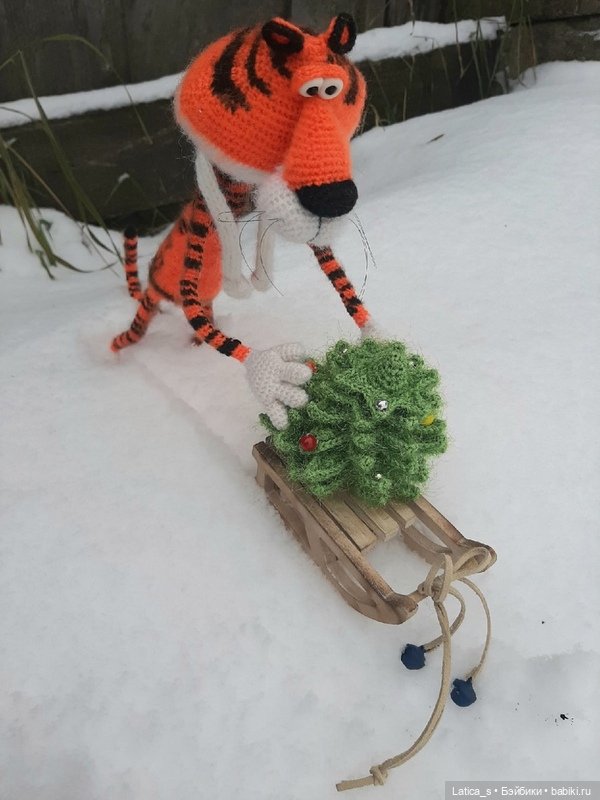 Тигр Тимофей — Вязаные игрушки и амигуруми: крючком (фото 3)