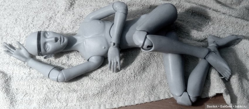 Мм мальчик. Процесс 4 — Авторские шарнирные куклы своими руками: лепка (фото 9)