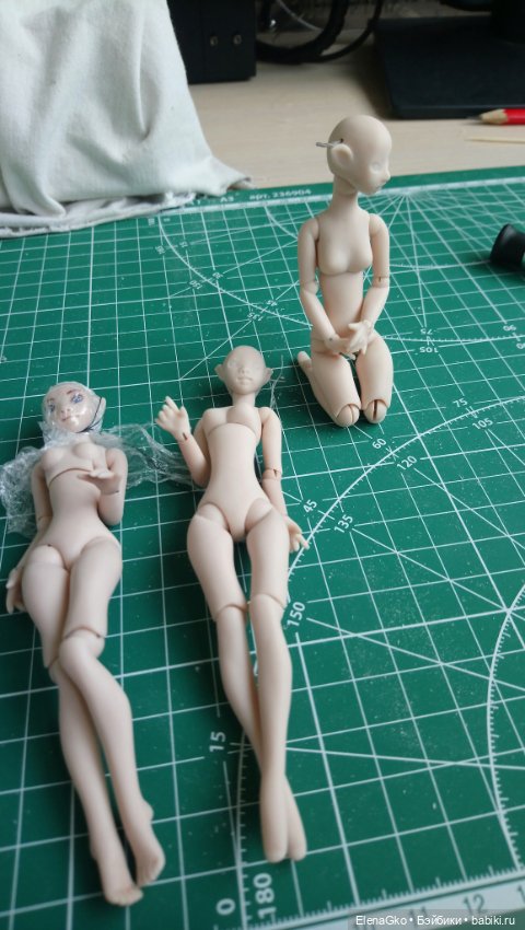 Творческий процесс — Авторские шарнирные куклы своими руками: лепка (фото 3)