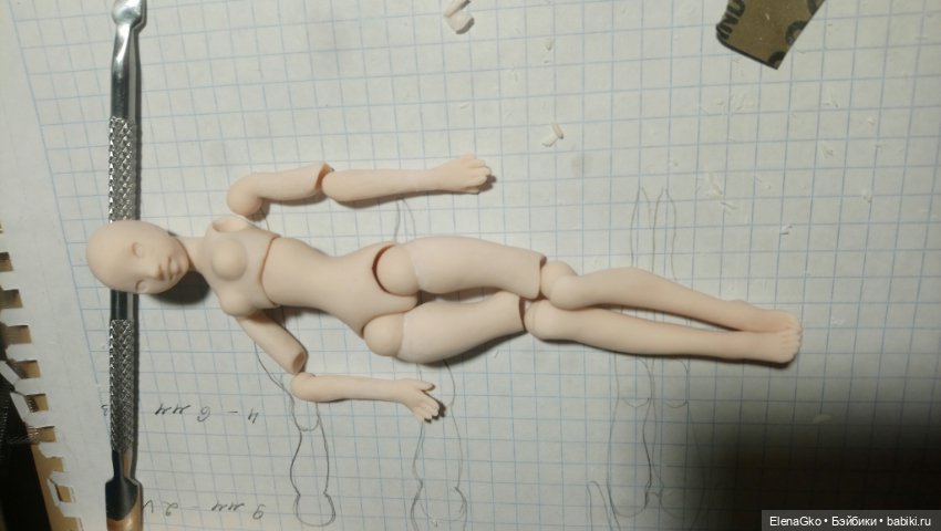 Творческий процесс — Авторские шарнирные куклы своими руками: лепка