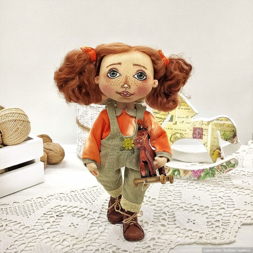 Я люблю свою лошадку — Авторские текстильные куклы: Вальдорфские (фото 4)
