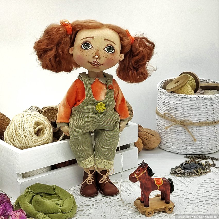 Я люблю свою лошадку — Авторские текстильные куклы: Вальдорфские (фото 2)