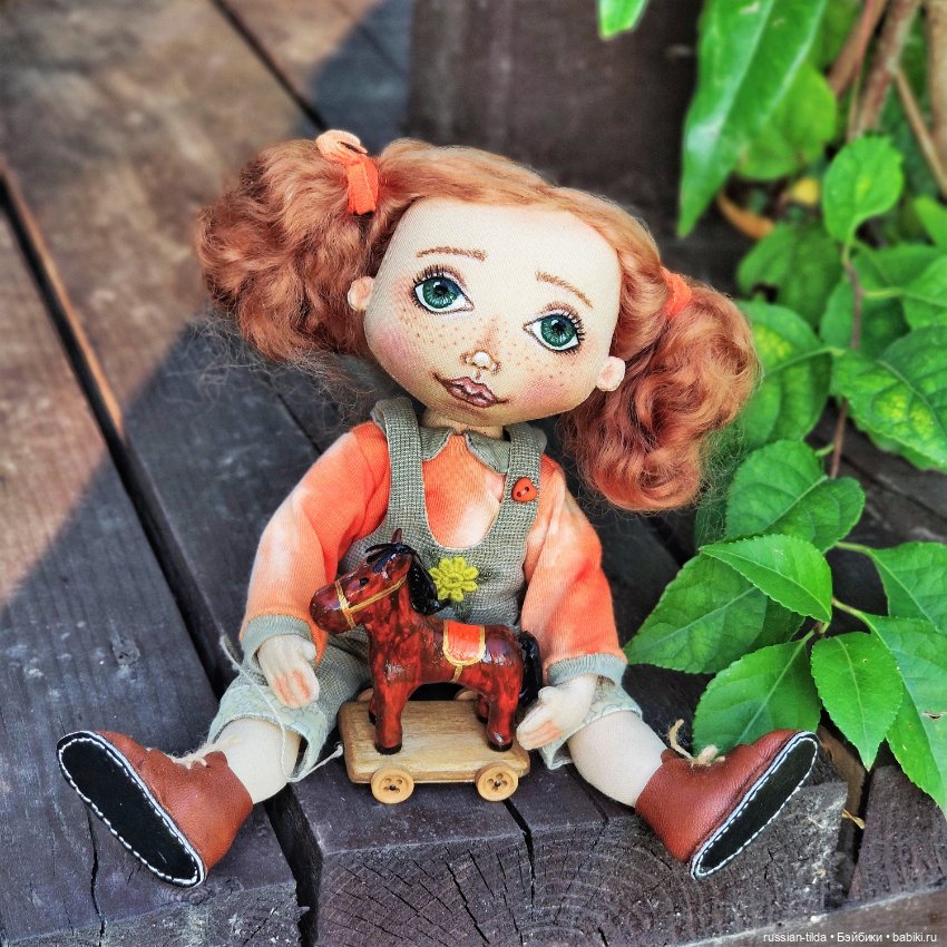 Я люблю свою лошадку — Авторские текстильные куклы: Вальдорфские (фото 5)