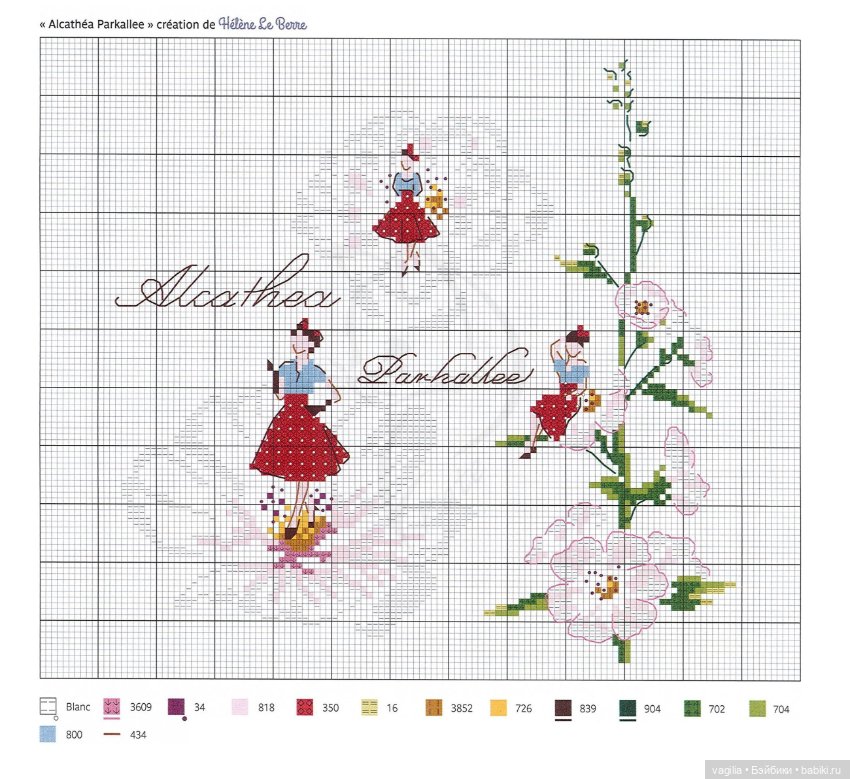 Французская вышивка — Схемы вышивки крестом: фото узоров (фото 4)