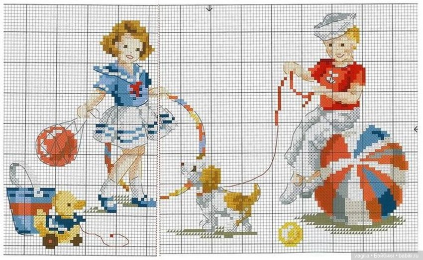 Французская вышивка — Схемы вышивки крестом: фото узоров (фото 7)