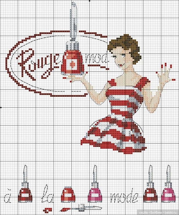 Французская вышивка 2 — Схемы вышивки крестом: фото узоров