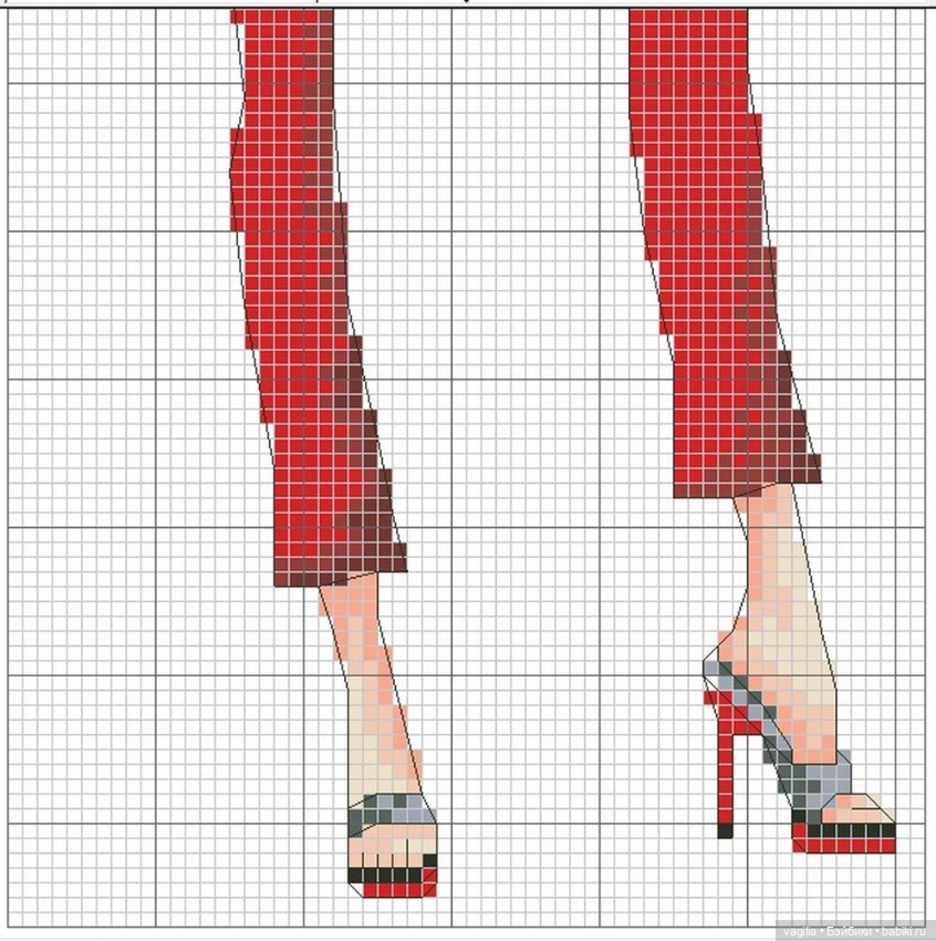 Дамы, девушки крестиком — Схемы вышивки крестом: фото узоров