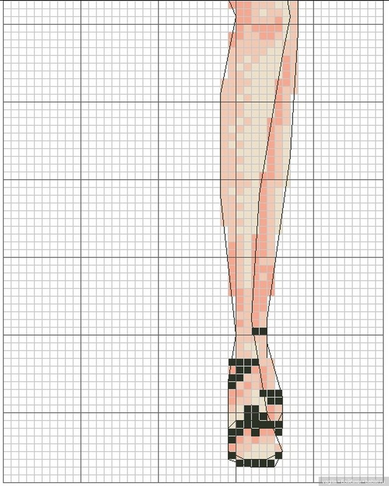 Дамы, девушки крестиком — Схемы вышивки крестом: фото узоров