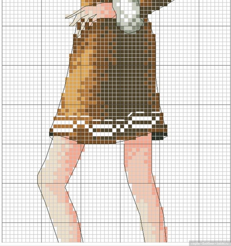 Дамы, девушки крестиком — Схемы вышивки крестом: фото узоров