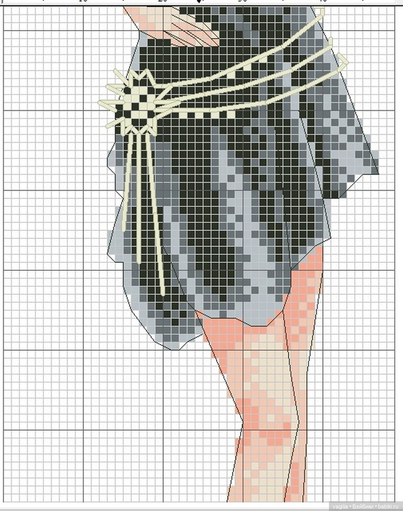 Дамы, девушки крестиком — Схемы вышивки крестом: фото узоров