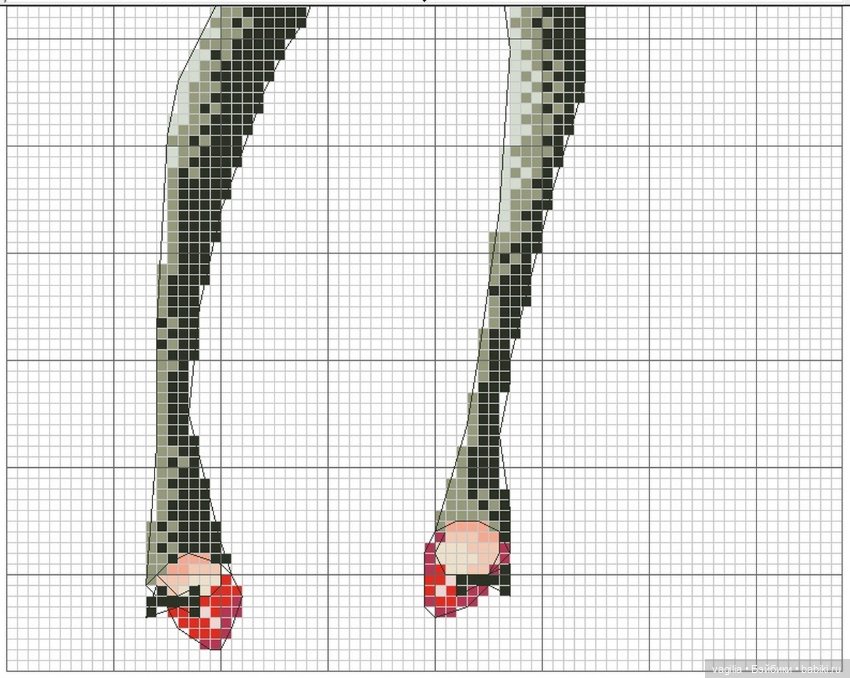 Дамы, девушки крестиком — Схемы вышивки крестом: фото узоров