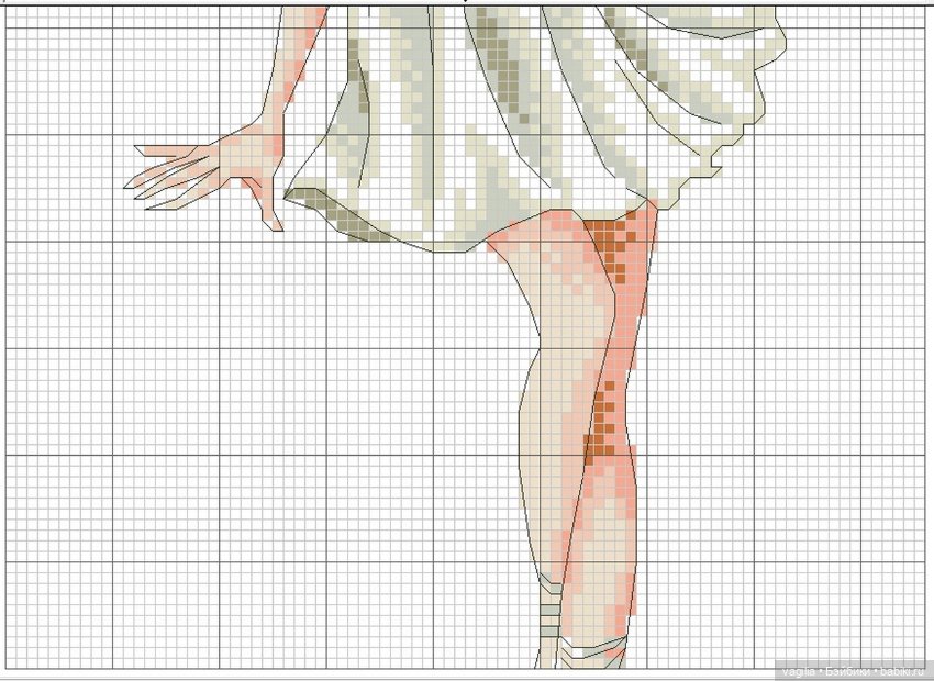 Дамы, девушки крестиком — Схемы вышивки крестом: фото узоров