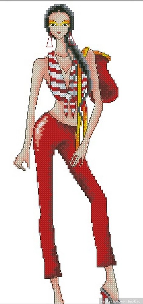 Дамы, девушки крестиком — Схемы вышивки крестом: фото узоров