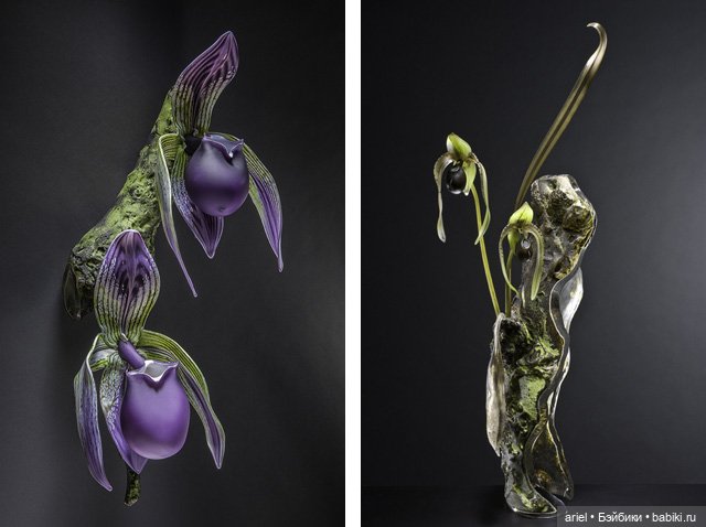 Стеклянные цветы от Деборы Мур (Debora Moore)