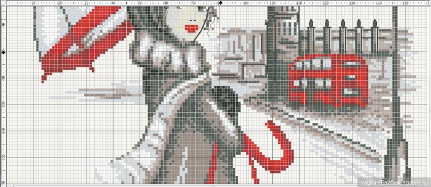 И ещё девушки и дамы — Схемы вышивки крестом: фото узоров