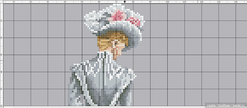 И ещё девушки и дамы — Схемы вышивки крестом: фото узоров