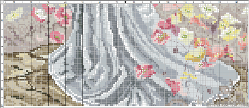 И ещё девушки и дамы — Схемы вышивки крестом: фото узоров