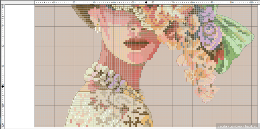 И ещё девушки и дамы — Схемы вышивки крестом: фото узоров