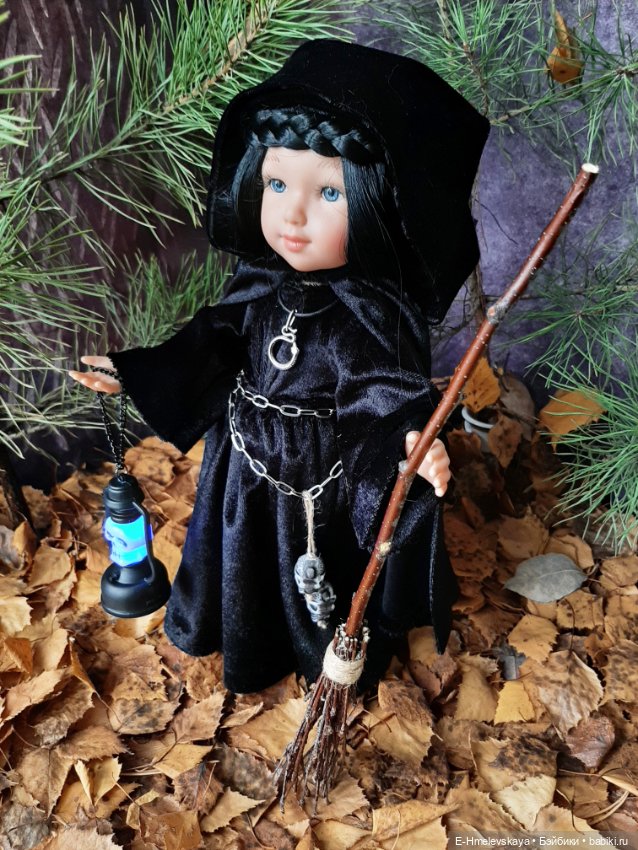 Моя кукольная нечисть. № 2 Лесная ведьма и Черная ведьма (фото 4)