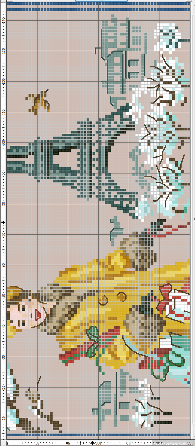 Парижанки и не только — Схемы вышивки крестом: фото узоров